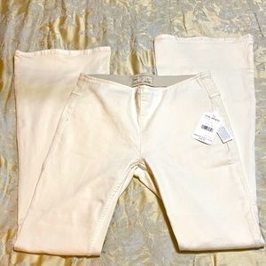 Free People ivory jeans
